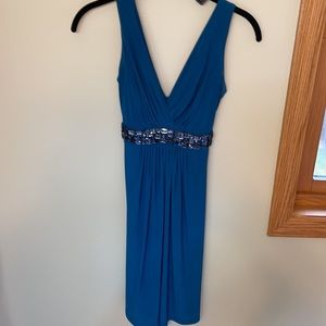 Teal event, wedding dress